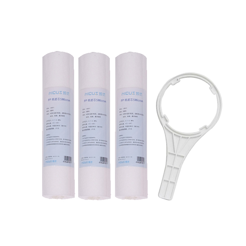 凱優(yōu)10寸PP棉濾芯 5 MICRON（3支裝+扳手）
